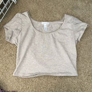 Tan crop top